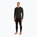 Longsleeve termoaktywny męski icebreaker Merino 200 Oasis Crewe Snow Day black/peridot/aop 2