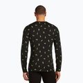 Longsleeve termoaktywny męski icebreaker Merino 200 Oasis Crewe Snow Day black/peridot/aop 3