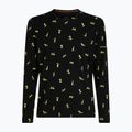 Longsleeve termoaktywny męski icebreaker Merino 200 Oasis Crewe Snow Day black/peridot/aop 8