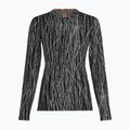Longsleeve trekkingowy damski icebreaker Merino 260 Tech Vertex Crewe Delta Lines AOP black/snow/j 7