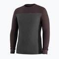 Bluza termoaktywna męska Smartwool Classic Thermal Merino Base Layer Colorblock Crew Boxed mink/charcoal 3