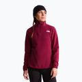Bluza polarowa damska The North Face Glacier Fleece 1/4 Zip burgundy crush