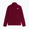 Bluza polarowa damska The North Face Glacier Fleece 1/4 Zip burgundy crush 4