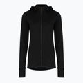 Bluza trekkingowa damska Icebreaker Merino 300 Realfleece Descender Zip Hoodie black