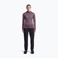Bluza trekkingowa damska Icebreaker Merino 200 Realfleece Descender Half Zip Hoodie grey plum 4