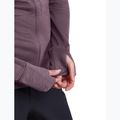 Bluza trekkingowa damska Icebreaker Merino 200 Realfleece Descender Half Zip Hoodie grey plum 9