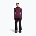 Bluza trekkingowa damska Icebreaker Merino 300 Realfleece Descender Zip Hoodie dark berry 2