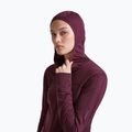Bluza trekkingowa damska Icebreaker Merino 300 Realfleece Descender Zip Hoodie dark berry 5
