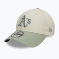 Czapka z daszkiem New Era WS Patch 9Forty Oakland Athletics light beige 3