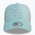Czapka z daszkiem New Era Velour Trucker Los Angeles Dodgers green pstl 3