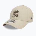 Czapka z daszkiem New Era Team Outline 9Forty New York Yankees light beige 2