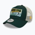 Czapka z daszkiem New Era MLB Patch Trucker Oakland Athletics dark green 3