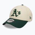 Czapka z daszkiem New Era Colourblock 9Forty Oakland Athletics light beige 2