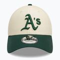 Czapka z daszkiem New Era Colourblock 9Forty Oakland Athletics light beige 3
