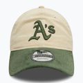 Czapka z daszkiem New Era Block Cord 9Twenty Oakland Athletics light beige 2