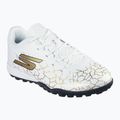 Buty piłkarskie dziecięce SKECHERS Skx_1.5 Youth Jr TF white/gold 8