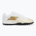 Buty piłkarskie dziecięce SKECHERS Skx_1.5 Youth Jr TF white/gold 2
