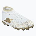 Buty piłkarskie dziecięce SKECHERS Skx_1.5 High Td Jr FG white/gold 8