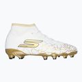 Buty piłkarskie dziecięce SKECHERS Skx_1.5 High Td Jr FG white/gold 9