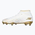 Buty piłkarskie dziecięce SKECHERS Skx_1.5 High Td Jr FG white/gold 10