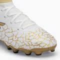 Buty piłkarskie dziecięce SKECHERS Skx_1.5 High Td Jr FG white/gold 7