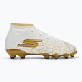 Buty piłkarskie dziecięce SKECHERS Skx 1.5 Youth High Jr FG white/gold 2