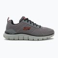 Buty męskie SKECHERS Track Leshur charcoal/orange 2