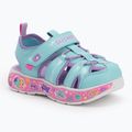 Sandały dziecięce SKECHERS Play Scene Splash Cute Crew turquoise/lavender