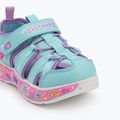 Sandały dziecięce SKECHERS Play Scene Splash Cute Crew turquoise/lavender 7