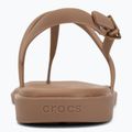 Sandały damskie Crocs Miami Thong Flip milk chocolate 6