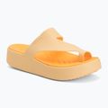 Japonki damskie Crocs Getaway Platform Toe Loop golden hour