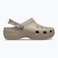Klapki damskie Crocs Classic Platform Clog taupe 2