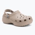 Klapki damskie Crocs Classic Platform Clog taupe 2