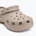 Klapki damskie Crocs Classic Platform Clog taupe 8