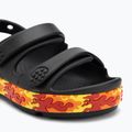 Sandały dziecięce Crocs Crocband Cruiser Flames black 7