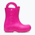 Kalosze dziecięce Crocs Handle It Rain Boot Kids pink crush 9