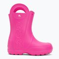 Kalosze dziecięce Crocs Handle It Rain Boot Kids pink crush 2