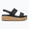 Sandały damskie Crocs Brooklyn Cork Low Wedge black/black 2