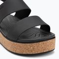 Sandały damskie Crocs Brooklyn Cork Low Wedge black/black 7