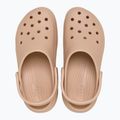 Klapki damskie Crocs Classic Platform Clog pink caramel 5