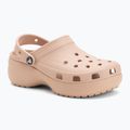 Klapki damskie Crocs Classic Platform Clog pink caramel 2