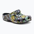 Klapki Crocs Classic Painted Floral black sand
