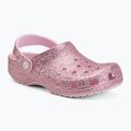 Klapki dziecięce Crocs Classic Chunky Glitter pink milk 2