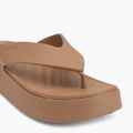 Japonki damskie Crocs Gateway Platform milk chocolate 7