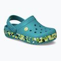 Klapki dziecięce Crocs Crockband Glow Confetti Band turbo teal/multi