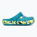 Klapki dziecięce Crocs Crockband Glow Confetti Band turbo teal/multi 3