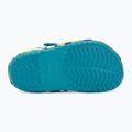 Klapki dziecięce Crocs Crockband Glow Confetti Band turbo teal/multi 5