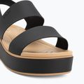 Sandały damskie Crocs Brooklyn Matte Wrap Low Wedge black/cashew 7
