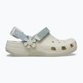 Klapki dziecięce Crocs Classic Denim Flower Adjutment Backstrap summit white 10