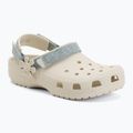 Klapki dziecięce Crocs Classic Denim Flower Adjutment Backstrap summit white 2